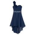 thumbnail image 2 of Alvivi Kids Flower Girls One-Shoulder Bridesmaid Dress Evening Formal Party Gown, 2 of 7