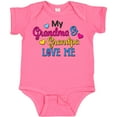 thumbnail image 3 of Inktastic My Grandma and Grandpa Love Me with Hearts Boys or Girls Baby Bodysuit, 3 of 5