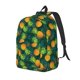 thumbnail image 1 of Disketp Pineapples with Palm Leaves print Canvas Backpack Lightweight Travel Daypack Student Rucksack Laptop Backpack-Small, 1 of 5