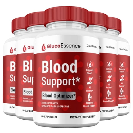 Gluco Essence Capsules, Glycogen Support, GlucoEssence Supplement Pills, Maximum Strength All Natural, 30 Day Supply (5 Pack)