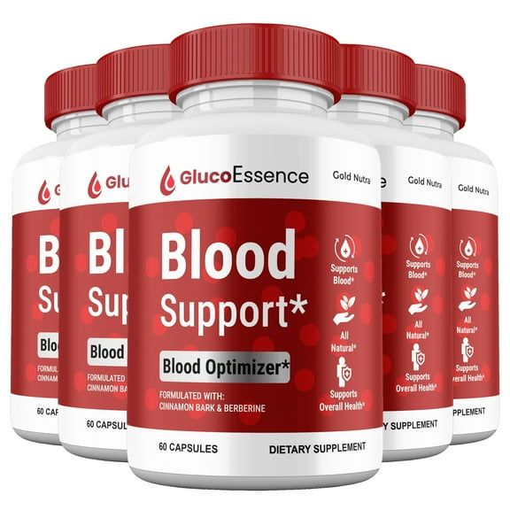 Gluco Essence Capsules, Glycogen Support, GlucoEssence Supplement Pills, Maximum Strength All Natural, 30 Day Supply (5 Pack)