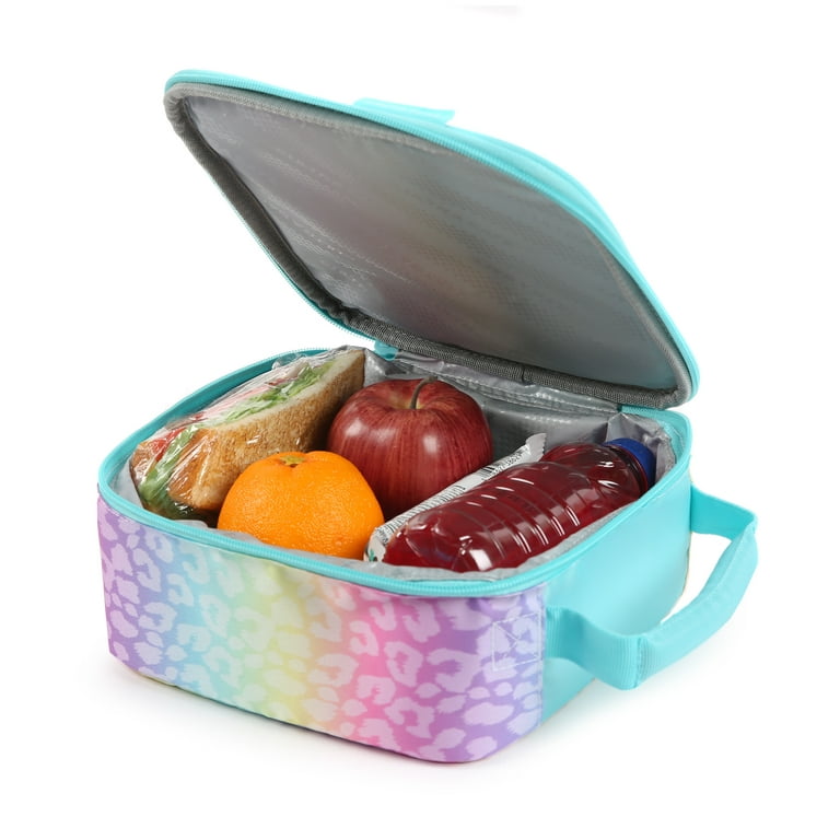 Arctic Zone Lunch Box Combo with Thermal Insulation, Leopard Ombre
