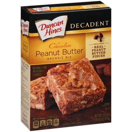 UPC 644209421589 product image for Duncan Hines Decadent Chocolate Peanut Butter Brownie Mix 16.8 oz. Box | upcitemdb.com
