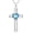 A-12-Dec-Cross, variant on Cross Necklace for Women 925 Sterling Silver 12 Birthstones Necklaces Faith Religious Birthstone Jewelry Birthday Christmas Gifts for Her