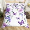 thumbnail image 2 of Erosebridal Flying Butterfly Duvet Cover Full,Spring Garden Comforter Cover Full,Flower Room Decor,Reversible,Super Cozy,3pcs(No Comforter), 2 of 6
