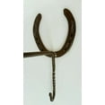 thumbnail image 7 of Cowboy Hat & Coat Rack, Real Horseshoes, Made by Blacksmith in US, 7 of 7
