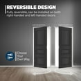thumbnail image 2 of Poignée de Porte Mate Réversible Demi-Levier Factice Ne Se Retourne Pas Poignées de Porte Intérieures pour Porte de Garde-Robe Placard et Portes Françaises Poignée d'Armoire/poignées d'Armoire Déco Maison Moderne, 2 of 10