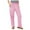 Pink, variant on VMESZQFG Women's Wide Leg Pants with Pockets Casual Pants for Women plus Size Petite Women's Casual Plaid Print Elastic Waist Drawstring Pants Comfy Trousers Large