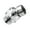 Silvery, variant on Metal Shower Head Swivel Accessories,Ball Joint Adapter,Solid Brass Adjustable Shower Arm Connector,Shower Arm Extension,Showerhead Connector,Universal Showering Component, Brushed Nickel(Copper)