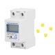 thumbnail image 1 of 1 Phase 2 Wire Energy Meter Multifunctional LCD Digital Display 2P DIN Rail Electric Meter for Home, 1 of 4