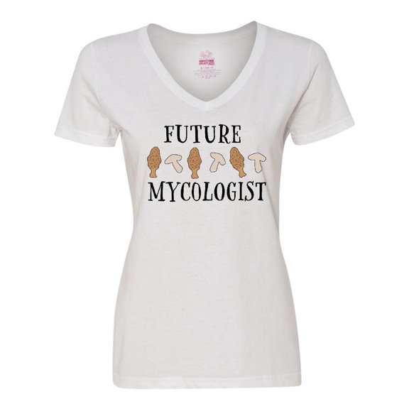Inktastic Future Mycologist- mushrooms and morels Women's V-Neck T-Shirt