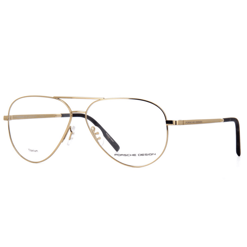 PORSCHE P8355 B Eyeglasses Gold Titanium Frame 59mm - Walmart.com ...