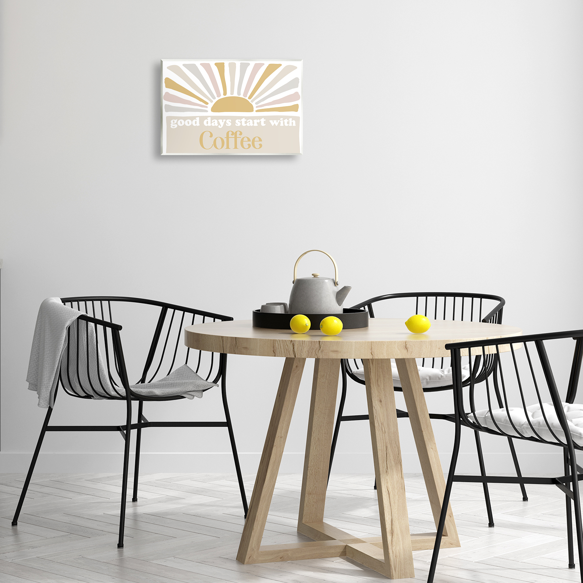 Stupell Industries Good Days Coffee Landscape Painting Unframed Art Print Wall Art, 15 x 10