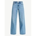 thumbnail image 5 of No Boundaries Mid Rise Baggy Jeans, 29", 31", 33" Inseams, Women's Sizes 00-24W, 5 of 5