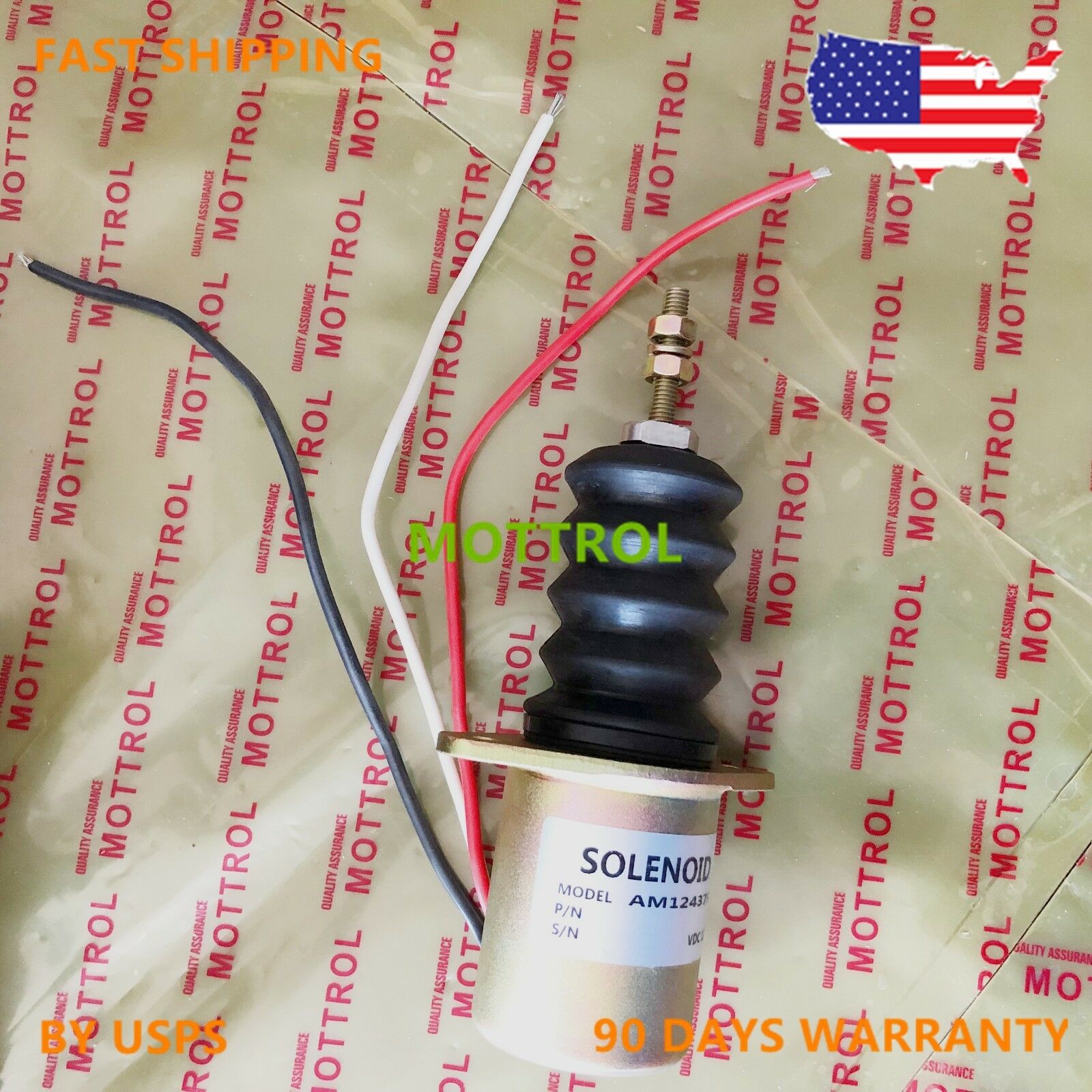 AM124379 Fuel Shut off solenoid FITS John Deere 415 425 455 F915 F925 F935