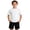 White, variant on WQNVRNR Boys&Girls Athletic T-Shirt- Yoga Breathable Crewneck Quick Dry Unisex Kids Short Sleeve Tee Blue Size 12