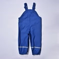 thumbnail image 6 of TOOYOU Boys Girls Romper Toddler Water Proof Rain Pants Dungarees Windbreak Cute Suspender Trousers Pants For Boys And Girls Children Fashion Rain Wear Blue Size 5-6 Years, 6 of 8