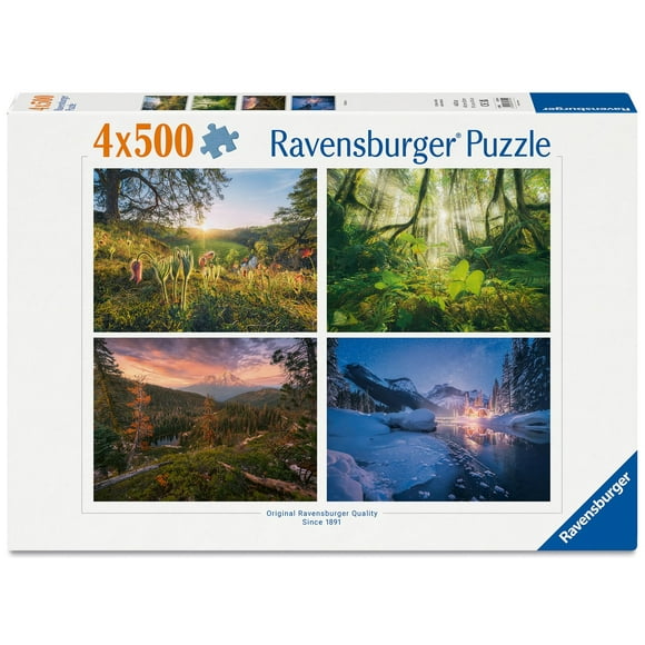 Rompecabezas Ravensburger 4 Estaciones 4x500 Piezas Certificado FSC
