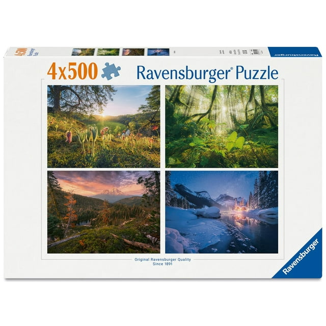 Rompecabezas Ravensburger 4 Estaciones 4x500 Piezas Certificado FSC