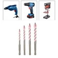 thumbnail image 4 of Drill Bits for Glass Wood Metal Tiles Four-edge serrated eccentric drill bit, 4 of 9