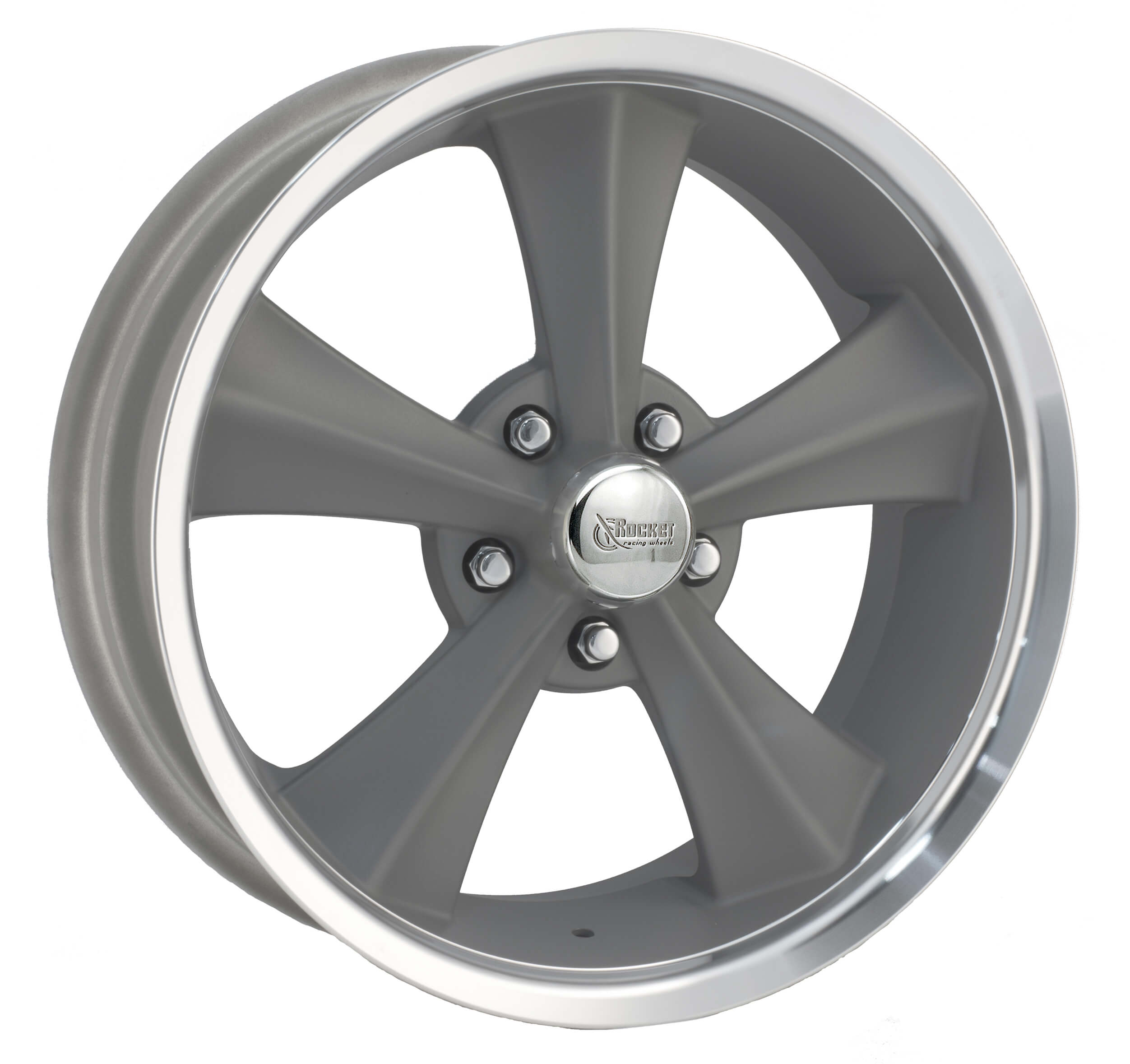 Rocket Racing Wheels R13877345 18x7 Booster Gray 5x5 4.5 bs