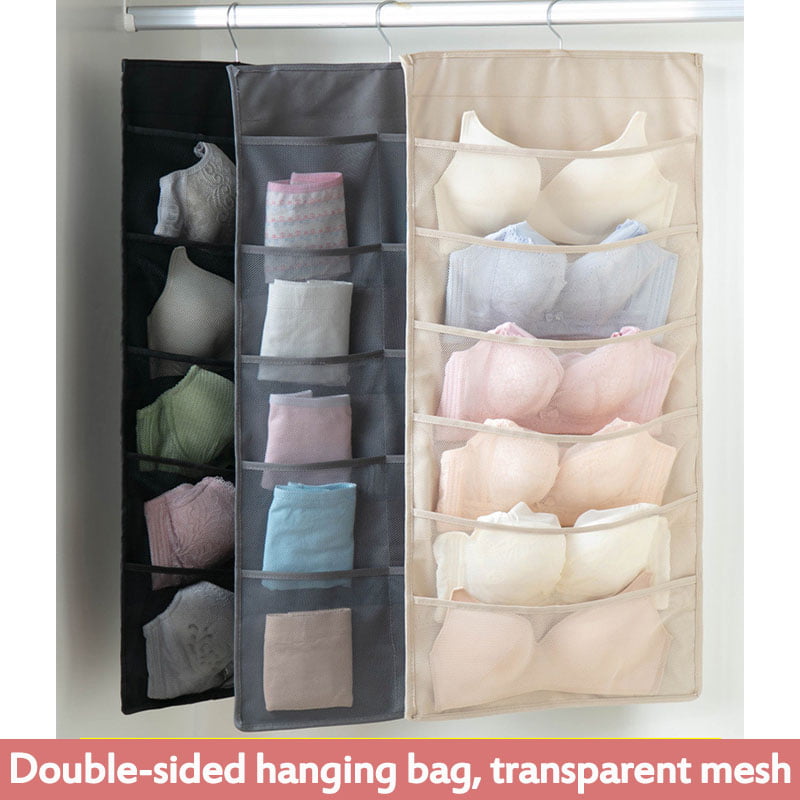 Closet Hanging Bag Socks Bra Underwear Rack Hanger Storage Organizer SL