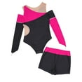 thumbnail image 7 of MSemis Kids Girls Sparkly Sequin Gymnastic Leotard and Shorts Set, 7 of 7
