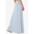 thumbnail image 4 of TheMogan Women's PLUS Casual Draped Jersey Foldable Waist Relaxed Long Maxi Skirt, 4 of 7