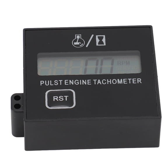 Professional Inductive Digital Tachometer and Hour Meter 100-30000 RPM Range Waterproof Engine RPM Gauge / 2.24 x 1.81 x 0.79 inches (5.7 x 4.6 x 2.0 cm)