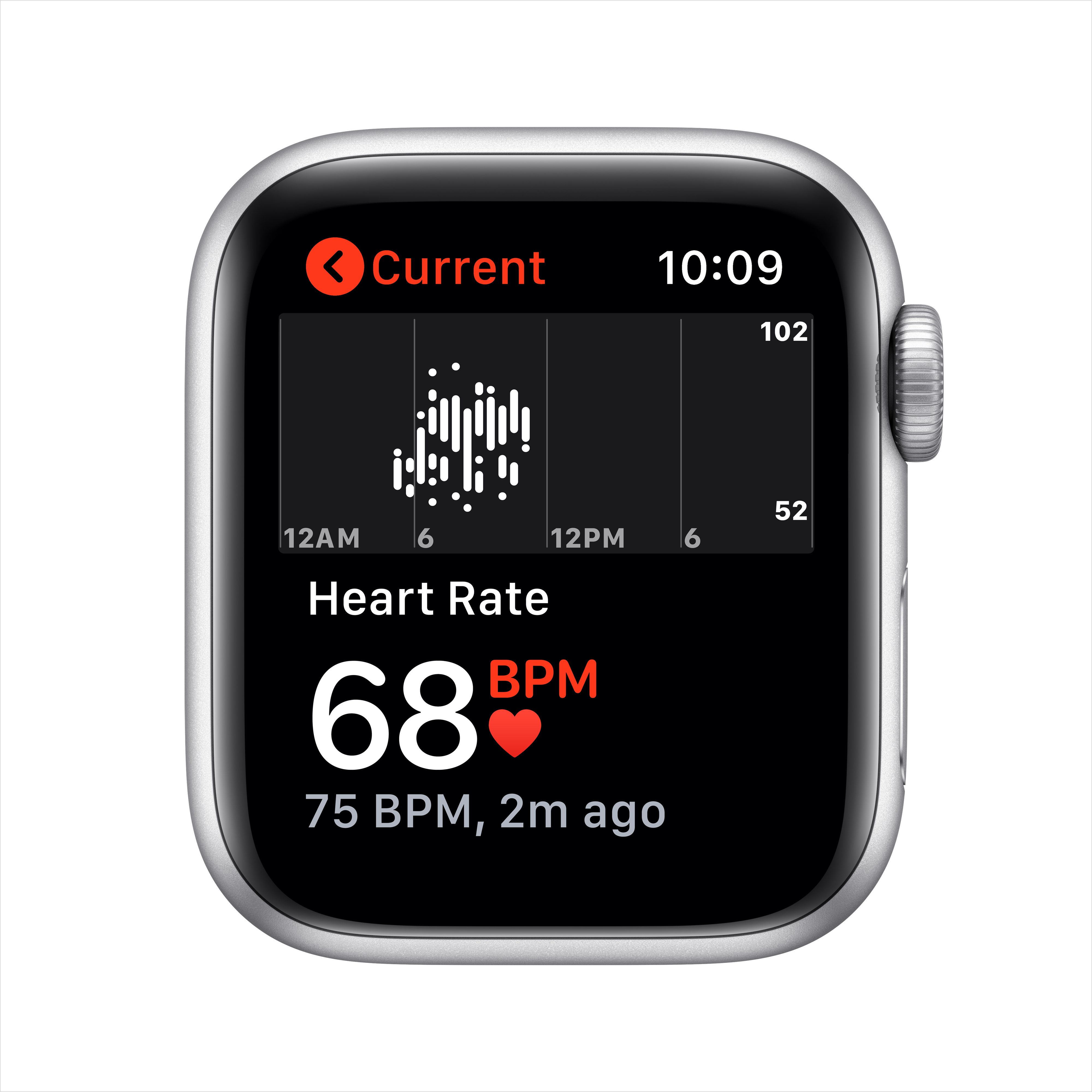 Apple Watch SE (1st Gen) GPS, 40mm Silver Aluminum Case with White Sport Band - Regular - image 5 of 9