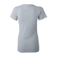 thumbnail image 3 of Ladies' Jersey Short-Sleeve Deep V-Neck T-Shirt - ATHLETIC HEATHER - 2XL, 3 of 3