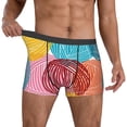 thumbnail image 2 of Kdxio Men's Boxer Briefs with Colorful Wool Balls Print - Comfortable and Breathable Underwear for Everyday Wear, 2 of 7