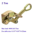 thumbnail image 4 of Guosu Cable Grip Wire Gripper Steel Cable Puller Tool for Wire Rope,Pulling 4408 Lbs(2 Ton), 4 of 15