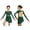 Green, variant on Children Girls Contemporary Ice Figure Skating Dress Ballet Dance Tutu Leotard Skater Skirts Dancer Costume Burgundy 6
