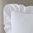 thumbnail image 3 of Better Homes & Gardens Raw Edge Ruffle 3 Piece Duvet Cover Set, King, White, 3 of 3