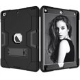 thumbnail image 4 of Allytech Case for New iPad 9.7 2018 2017,iPad 6th/5th Generation Case,Three Layer Shockproof Armor Defender Protective Case Cover for Apple iPad 9.7 2017/2018 A1893 A1954 A1822 A1823 (Black/Black), 4 of 8