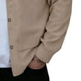 thumbnail image 5 of Abomasnow Men's Cotton Weatern Cowboy Long Sleeve Snap Button Casual Western Shacket Jacket with Pocket S-3XL, 5 of 5
