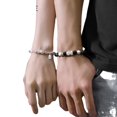 thumbnail image 2 of Set de pulseras para parejas, colgante Pixius de plata 925, 2 of 2