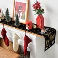 thumbnail image 5 of Smile Cheers Black and Gold 2025 Happy New Year Table Runner 13 x 72 Inch, Xmas Winter Holiday Kitchen Dining Table Decoration, 5 of 6