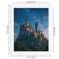 thumbnail image 2 of Paint By Numbers Kit for Adults Beginner - Castle Night Sky Majestic Architecture DIY Canvas Painting Kits for Adults, Frameless Paint By Number for Adults for Home Wall Decor 16x20 Inch, 2 of 7