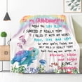 thumbnail image 3 of to My Granddaughter TurtleThrow Blanket Granddaughter Gifts from Grandma Birthday Gifts for Granddaughter Lightweight Flannel Warm Soft Blanket Gift for Girl Women for Home Sofa 50"x60"for Teen, 3 of 6