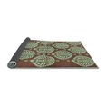 thumbnail image 2 of Ahgly Company Indoor Round Abstract Light Blue Modern Area Rugs, 3' Round, 2 of 4