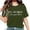Army Green, variant on Black S WIZUTIZ T Shirts for Women up to 50% Off Cotton Blend Tee Solid Cotton Linen Fluffy Short Sleeve T-shirt Pure Colour Ladies Blouse Holiday Beach Plain Tshirts Lightweight Plus Crew Neck Tshir
