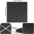 thumbnail image 3 of Kosynda 44Pcs Stone Texture Patio Deck Tiles, 12 x 12in, Waterproof Interlocking Floor Tiles for Porch, Poolside, Balcony, Backyard, Dark Gray, 3 of 10