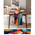 thumbnail image 3 of Vintage Geometric Table Runner 72 Inches, Modern Minimalist Abstract Art Bed Runner Dresser Scarves Tabletop for Indoor Outdoor Parties/Ceremony/Banquet, 13" x 72", 3 of 8