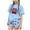 Blue, variant on Summer Clothes for Girls 2 Piece Summer Outfits Short Sleeve T-Shirt and Shorts Sets 3-15 Year Purple C 9-10 Years