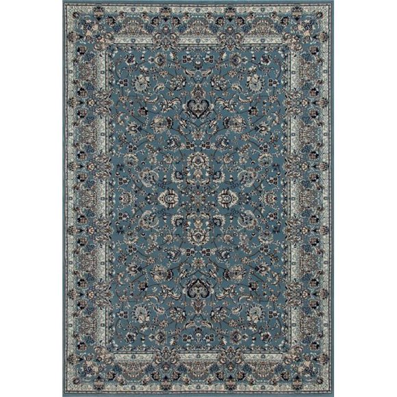 7 x 10 Pieds Kensington Collection Intemporel Tissé Zone Tapis&44; Bleu Moyen