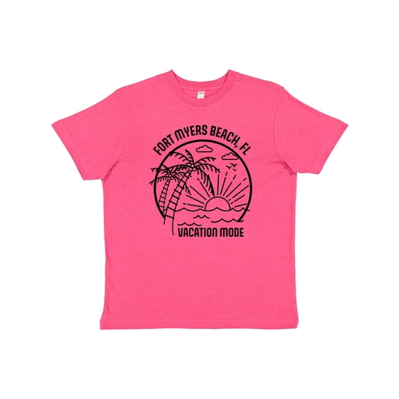 Inktastic Summer Vacation Mode Fort Myers Beach Florida Youth T-Shirt