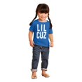 thumbnail image 4 of Lil Cuz Little Cousin Relative Family Toddler Boy Girl T Shirt Infant Toddler Brisco Brands 6M, 4 of 6
