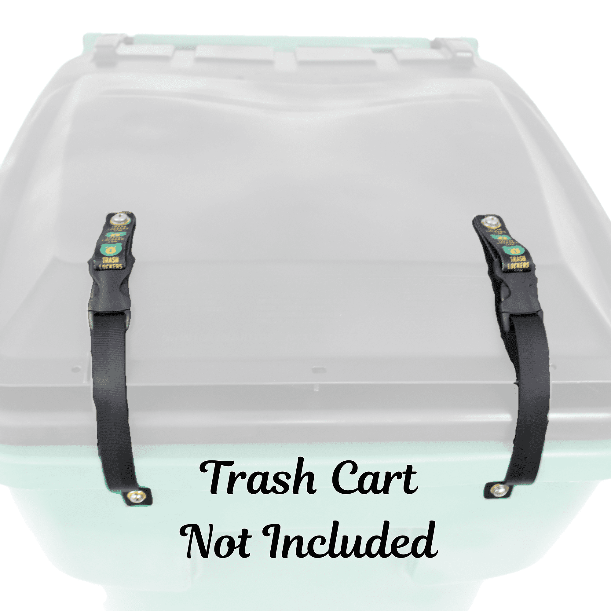 Trash Lock Original Two Strap Lid Lock, Secure and Durable